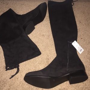 NWT Thigh High black Boots